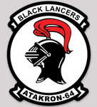 US Navy VA-64 Black Lancers Sticker