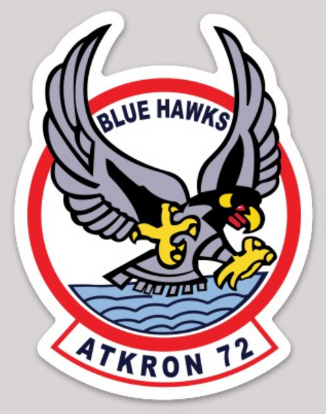 Officially Licensed US Navy VA-72 Blue Hawks Sticker