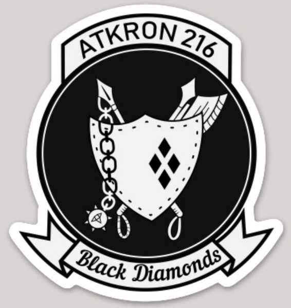 US Navy VA-216 Black Diamonds Sticker