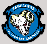 US Navy VA-83 Rampagers Sticker