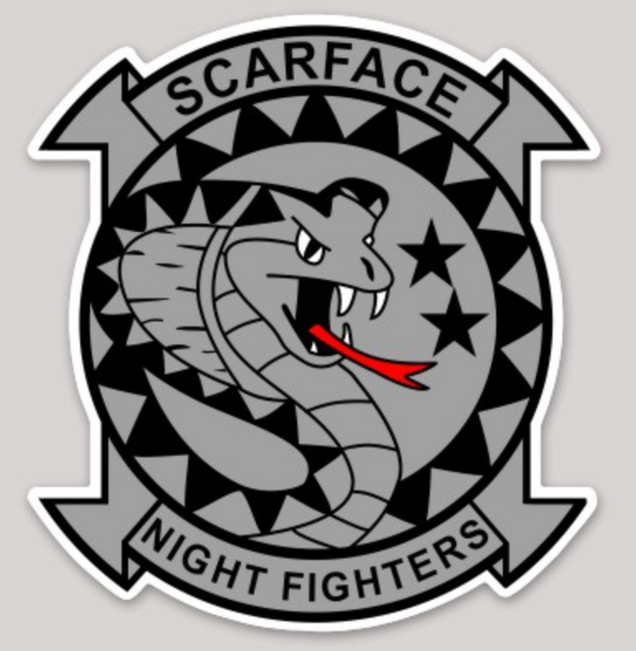 Officially Licensed USMC HMLA-367 Night Fighters Squadron Sticker