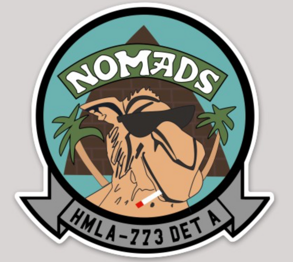 Official HMLA-773 Det A Nomads Squadron Sticker