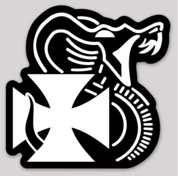 Official HMLA-169 Vipers Snake and Cross Sticker