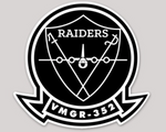 Officially Licensed USMC VMGR-352 Raiders Sticker