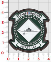 Officially Licensed USMC VMFAT-101 Sharpshooters F-4 Phantom Leather Patches