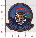 Officially Licensed HMM-361 Flying Tigers Hand Painted Leather Patch