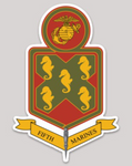 Officially Licensed 5th Marine Regiment Sticker