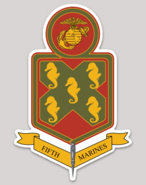 Officially Licensed 5th Marine Regiment Sticker