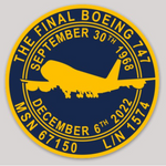 The Final Boeing 747 Sticker