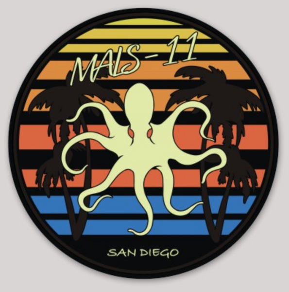Official MALS-11 Devilfish San Diego Friday Sticker
