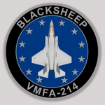 Officially Licensed VMFA-214 Blacksheep F-35 Sticker