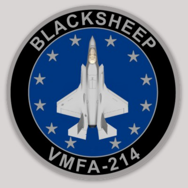 Officially Licensed VMFA-214 Blacksheep F-35 Sticker