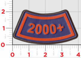 Flight Hours Leather Tab Patches