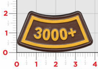 Flight Hours Leather Tab Patches