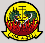 Officially Licensed USMC HMLA-269 Gunrunners Full Color Squadron Sticker