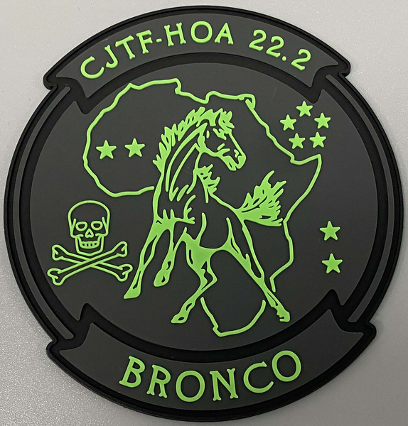 Combined Joint Task Force Horn of Africa CJTF-HOA 22.2 Bronco PVC Patch VMGR-252
