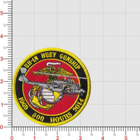Officially Licensed USMC UH-1N Huey Gunship Hours Patch