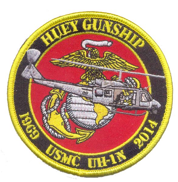 Officially Licensed USMC UH-1N Huey Gunship Commemorative Patch