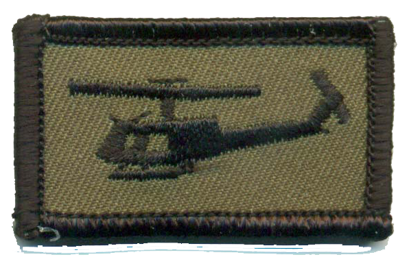 UH-1 Huey Tab patch- With Hook and Loop
