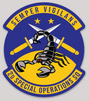 Official USAF 2nd SOS Special Operations Squadron Sticker