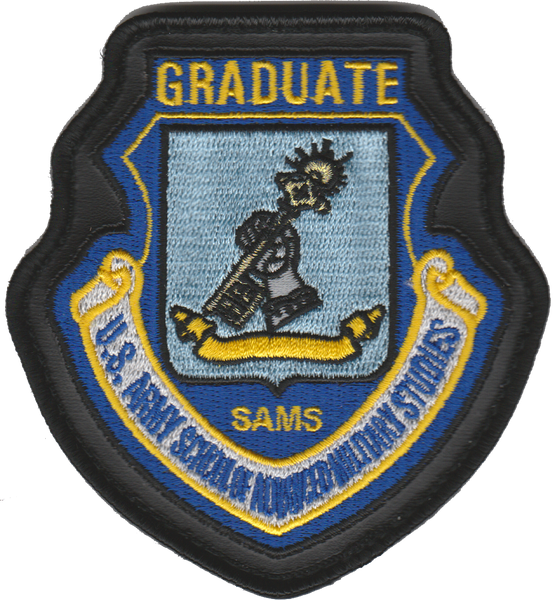 USAF SAMS Graduate Leather Edge Patch