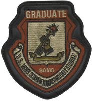 USAF SAMS Graduate Leather Edge Patch