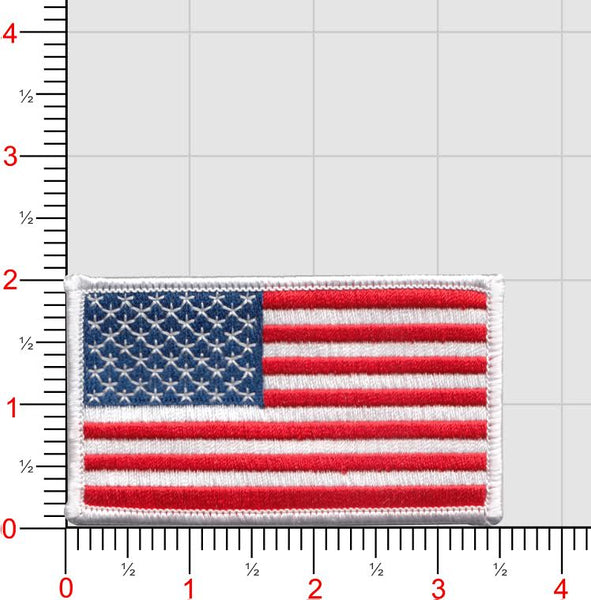 US Flag with white edges