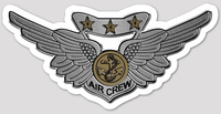 USMC Combat Air Crew Wings Sticker