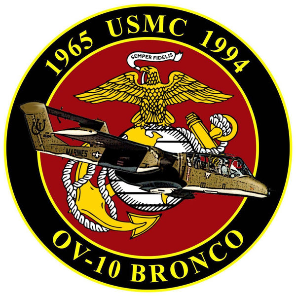 Officially Licensed USMC OV-10 Bronco Commemorative Sticker