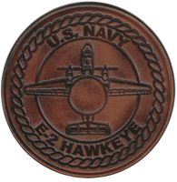 Officially Licensed US Navy E-2 Hawkeye Leather Patch