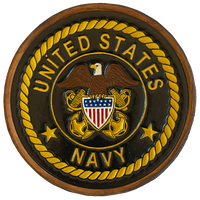 US Navy Officer Crest Leather Patches