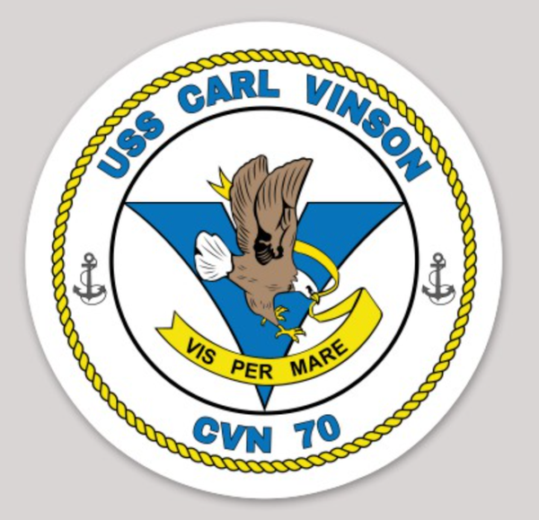 Officially Licensed US Navy USS Carl Vinson CVN-70 Sticker