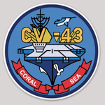 USS Coral Sea CV-43 sticker