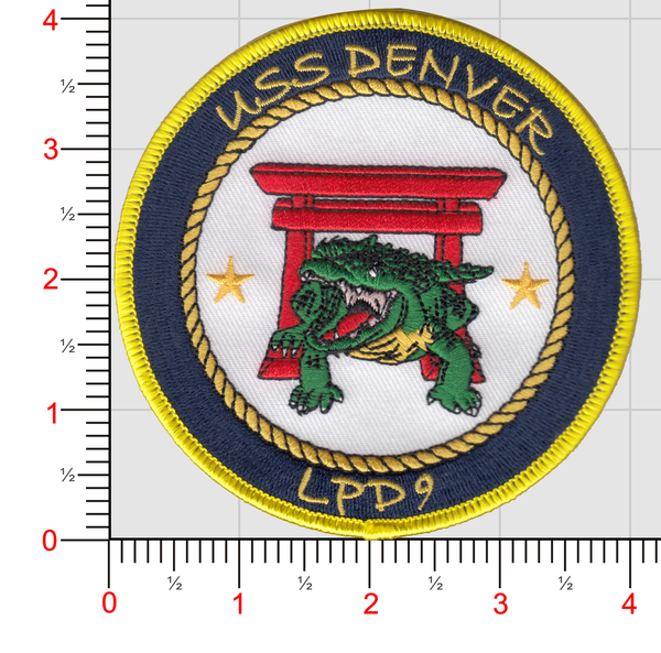 Officially Licensed US Navy USS Denver LPD-9 Patch