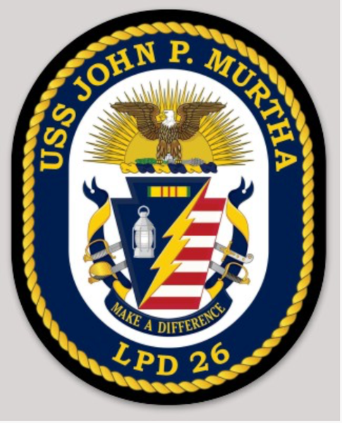 USS John P Murtha LPD-26 sticker