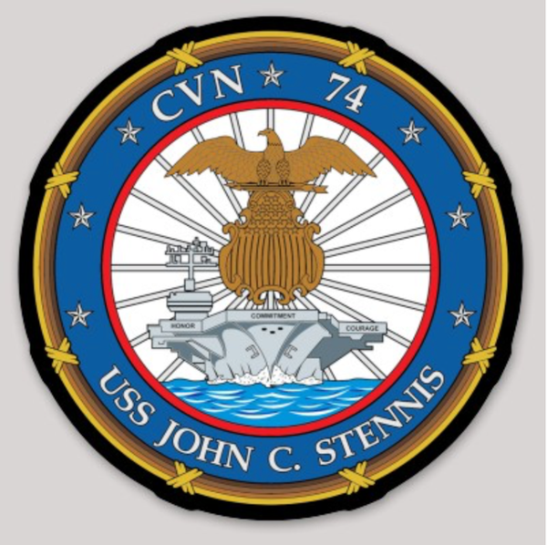USS John C Stennis CVN-74 sticker