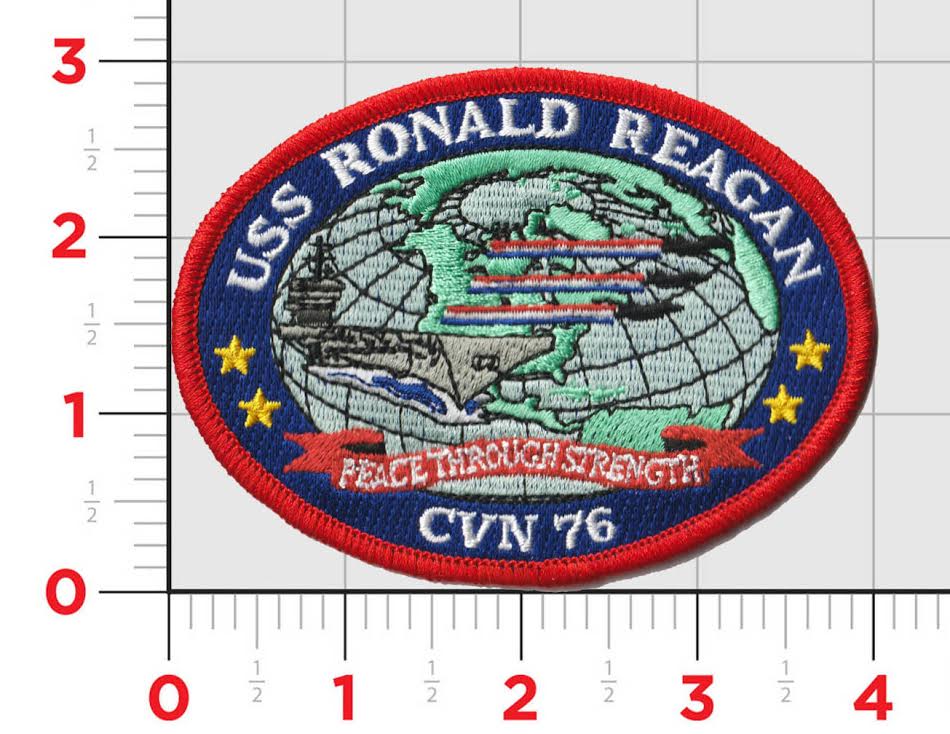 Uss Ronald Reagan Cvn 76 Patch Custom Patches