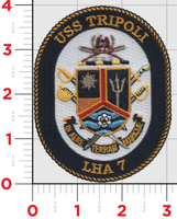 Officially Licensed US Navy USS Tripoli LHA-7 Patch