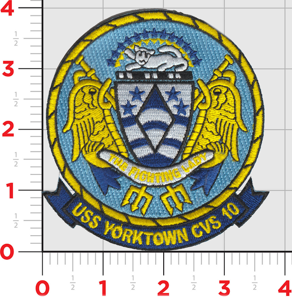 Officially Licensed US Navy USS Yorktown CVS-10 Patch