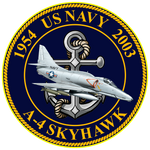 US Navy A-4 Skyhawk Commemorative Sticker