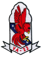 Officially Licensed US Navy VA-22 Fighting Red Cocks Patch
