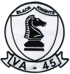 US Navy VA-45 Black Knight Patch