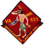 Officially Licensed US Navy VA-831 Mohicans, Last of The Patch