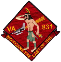 Officially Licensed US Navy VA-831 Mohicans, Last of The Patch