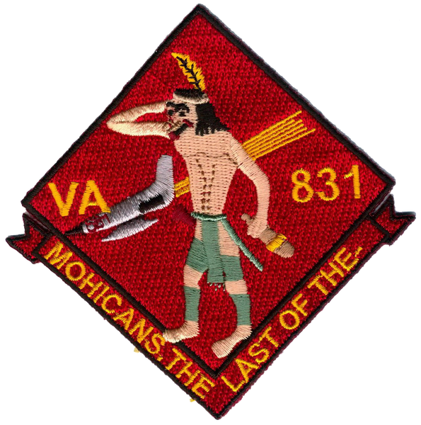 Officially Licensed US Navy VA-831 Mohicans, Last of The Patch