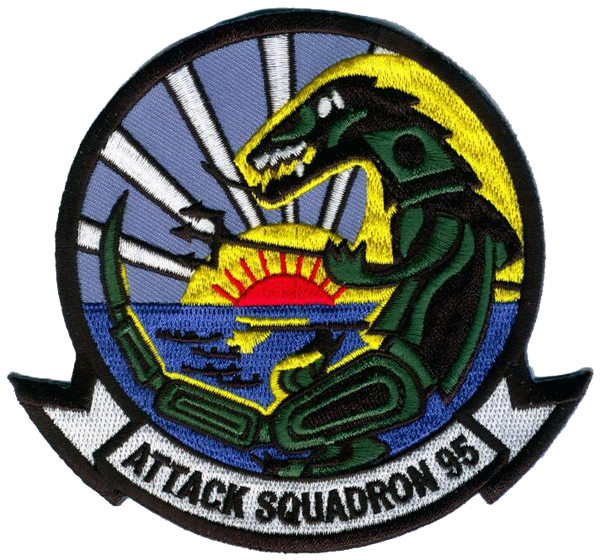 Officially Licensed US Navy VA-95 Green Lizards Patch