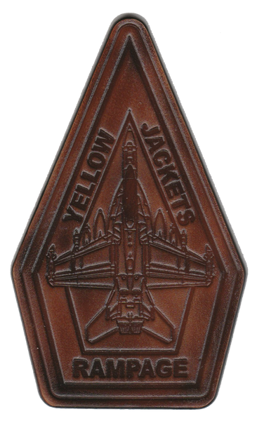 Official VAQ-138 Yellow Jackets E/A-18 Leather patches