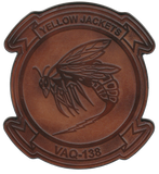 Officially Licensed US Navy VAQ-138 Yellow Jackets Leather patches