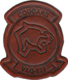 Officially Licensed VAQ-139 Cougars Leather Patch