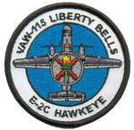 Official US Navy VAW-115 Liberty Bells E-2 Hawkeye Patch